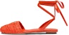 (W) Prada Kasut Kulit 'Oren' 1X139N_70N_F0049_F_005