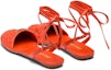 Shop (W) Prada Kasut Kulit 'Oren' 1X139N_70N_F0049_F_005