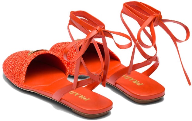 (W) Prada Kasut Kulit 'Oren' 1X139N_70N_F0049_F_005 Shop (W) Prada Kasut Kulit 'Oren' 1X139N_70N_F0049_F_005