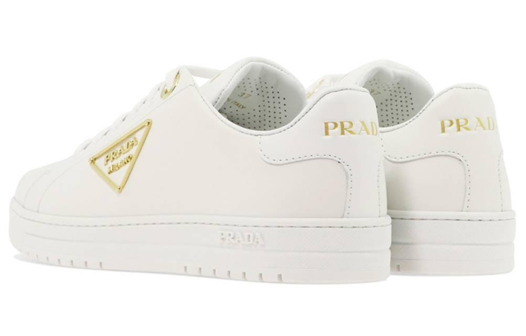 (W) Prada Leather Sneaker 'White' 圖 4
