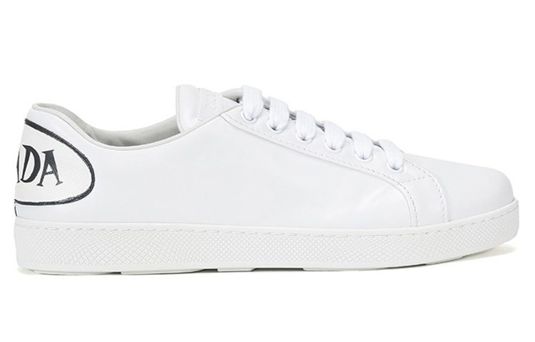 (W) Prada Leather Sneaker 'White Black' 圖 2