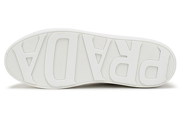 (W) Prada Leather Sneaker 'White Black' 圖 5