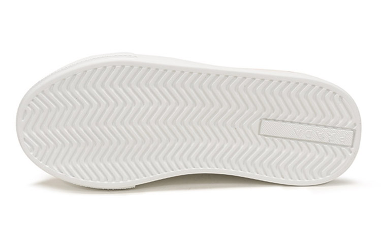 (W) Prada Leather Sneaker 'White Red' 圖 6