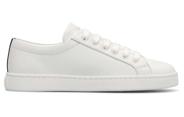 (W) Prada Logo Brushed Sneakers 'White' 圖 2