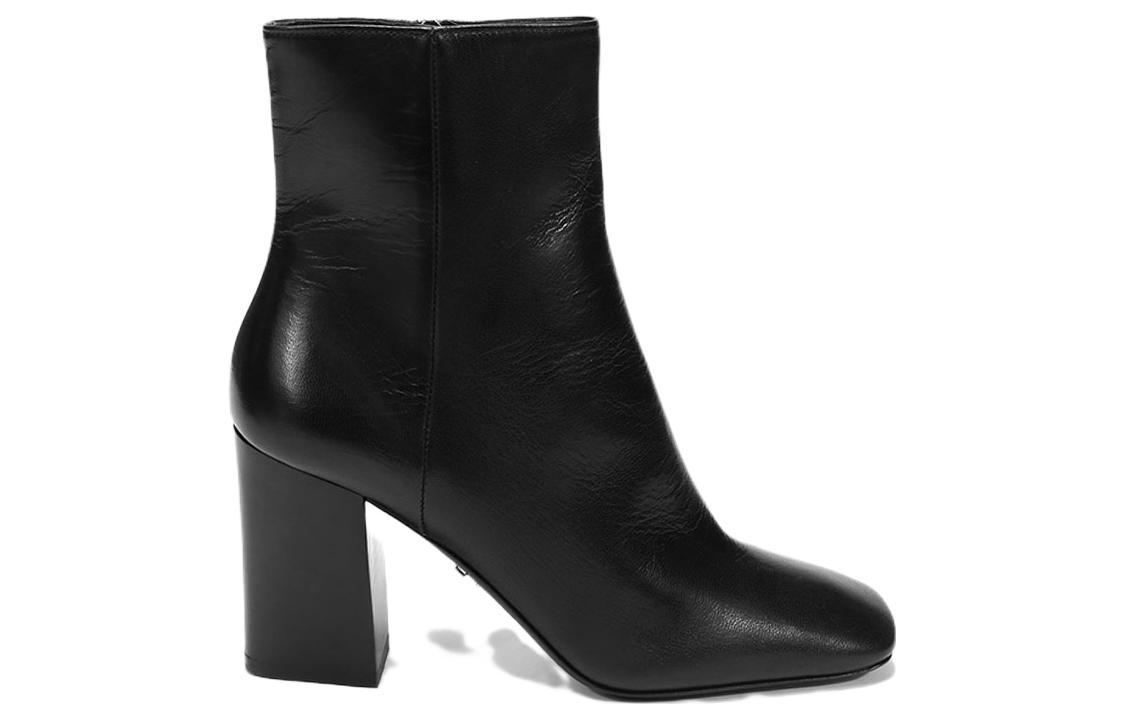 (W) Prada Leather Square Toe Ankle Pumps 'Black' 圖 2