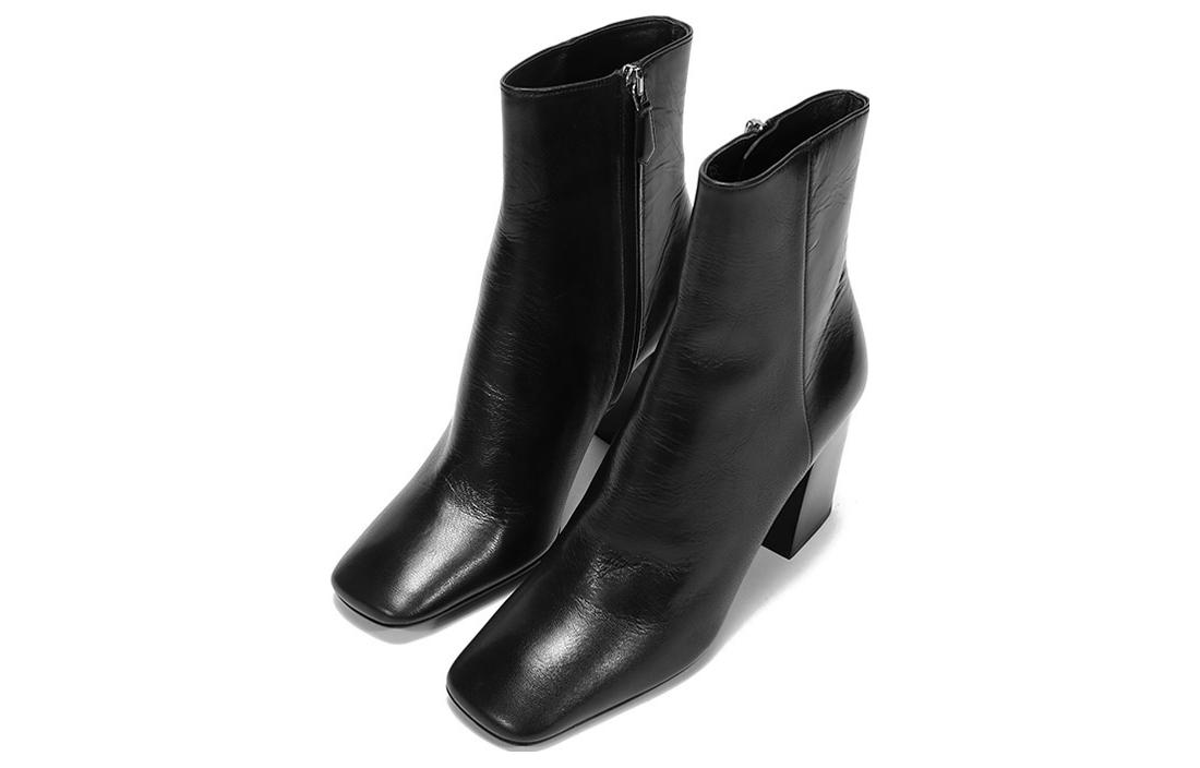 (W) Prada Leather Square Toe Ankle Pumps 'Black' 圖 3