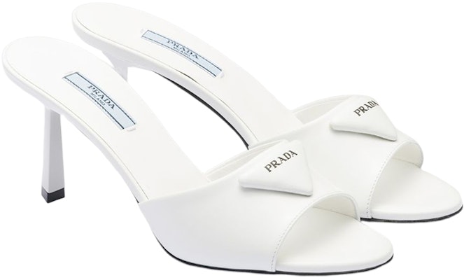 (W) Prada Kulit Stiletto 'Sandal Fesyen Putih' 1XX657_055_F0009_F_075 Order (W) Prada Kulit Stiletto 'Sandal Fesyen Putih' 1XX657_055_F0009_F_075