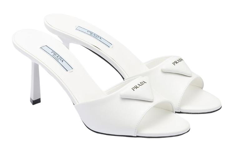 Order (W) Prada Leren Stiletto ''Mode Sandalen Wit'' 1XX657_055_F0009_F_075