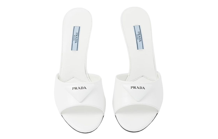 Lookbook (W) Prada Leren Stiletto ''Mode Sandalen Wit'' 1XX657_055_F0009_F_075