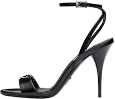 (Women) Prada Leather Stiletto Buckle Fashion Slide 'Black' 1X003N_F100_055_F_0002 (Women) Prada Leather Stiletto Buckle Fashion Slide 'Black' 1X003N_F100_055_F_0002