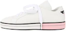 Buy (W) Prada Leder Rutschfeste Low-Top Sneaker ''Weiß Rosa'' 1E275L-3J8K-F0E1Q