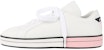 (W) Prada Kulit Jahitan Slip-Tahan Sneakers Rendah 'Putih Merah Jambu' 1E275L-3J8K-F0E1Q