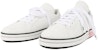 (W) Prada Kulit Jahitan Slip-Tahan Sneakers Rendah 'Putih Merah Jambu' 1E275L-3J8K-F0E1Q