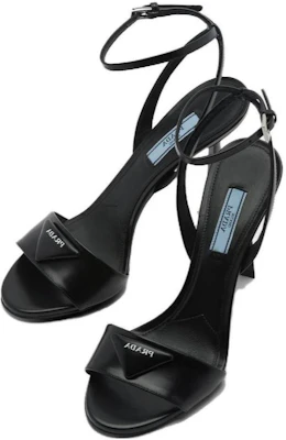 (W) Prada Leren Trendy Comfort Instapsandalen ''10cm Zwart'' 1X895M_055_F0002_F_100 Lookbook (W) Prada Leren Trendy Comfort Instapsandalen ''10cm Zwart'' 1X895M_055_F0002_F_100