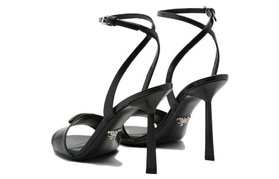 Purchase (W) Prada Leren Trendy Comfort Instapsandalen ''10cm Zwart'' 1X895M_055_F0002_F_100