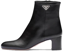 (Women) Prada Leather Zip Block Heel Ankle Boots 'Black' 1T192N_07I_F0002_F_055 (Women) Prada Leather Zip Block Heel Ankle Boots 'Black' 1T192N_07I_F0002_F_055