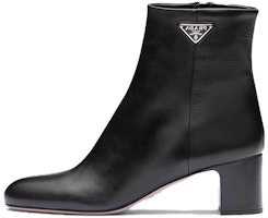 (Women) Prada Leather Zip Block Heel Ankle Boots 'Black' 1T192N_07I_F0002_F_055 (Women) Prada Leather Zip Block Heel Ankle Boots 'Black' 1T192N_07I_F0002_F_055