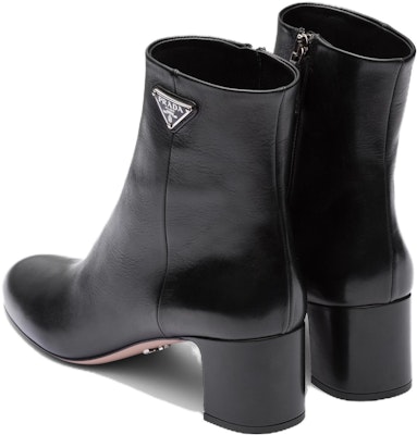 (Women) Prada Leather Zip Block Heel Ankle Boots 'Black' 1T192N_07I_F0002_F_055 Lookbook (Women) Prada Leather Zip Block Heel Ankle Boots 'Black' 1T192N_07I_F0002_F_055