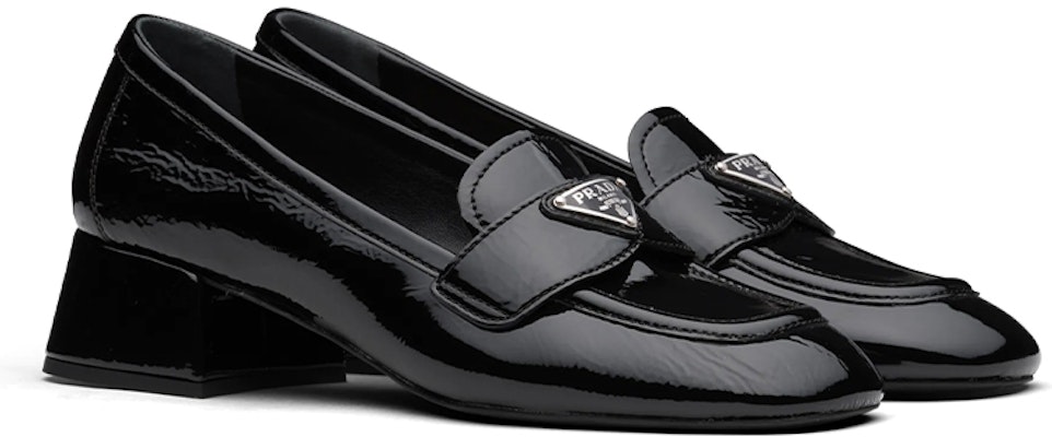 (Women) Prada Triangle Logo Patent Leather Shoes 'Black' 1D583M_H27_F0002_F_035 Lookbook (Women) Prada Triangle Logo Patent Leather Shoes 'Black' 1D583M_H27_F0002_F_035