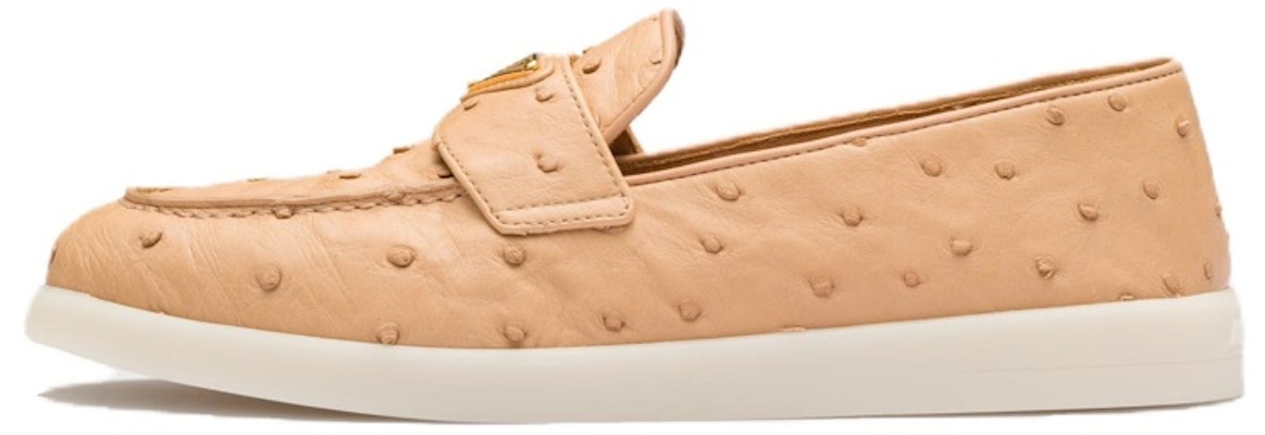 (Women) Prada Loafer 'Ostrich Beige' 1D222N_130_F0018_F_025 Buy (Women) Prada Loafer 'Ostrich Beige' 1D222N_130_F0018_F_025