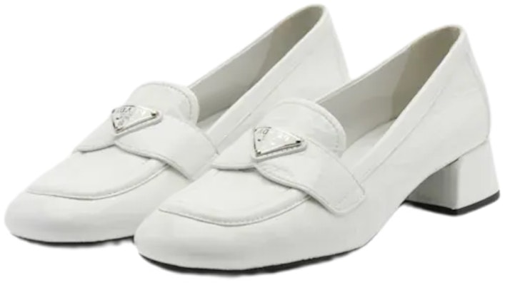 (Women) Prada Loafer 'White Patent Leather' 1D583M_H27_F0009_F_B035 Buy (Women) Prada Loafer 'White Patent Leather' 1D583M_H27_F0009_F_B035