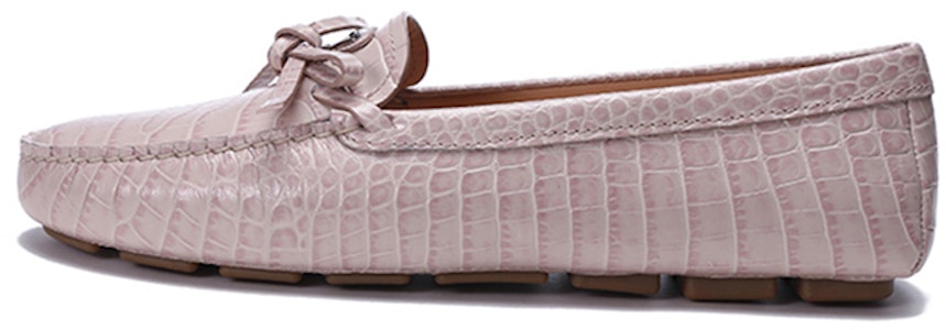 PRADA 皮革平底樂福鞋 女款 裸粉色 Buy PRADA 皮革平底樂福鞋 女款 裸粉色