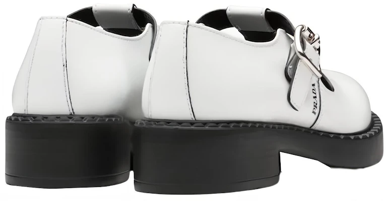 (W) Mocassin Prada Plat ''Cuir Verni Blanc T-Strap'' 1E834M_055_F097W_F_B050 Shop (W) Mocassin Prada Plat ''Cuir Verni Blanc T-Strap'' 1E834M_055_F097W_F_B050