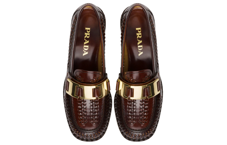 (W) Prada Loafers 'Brown Patent Leather' 圖 5