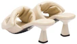 Purchase (W) Sandales Prada à Talon Bloc Logo et Bout Carré ''Beige'' 1XX654_2DL8_F0F24_F_065