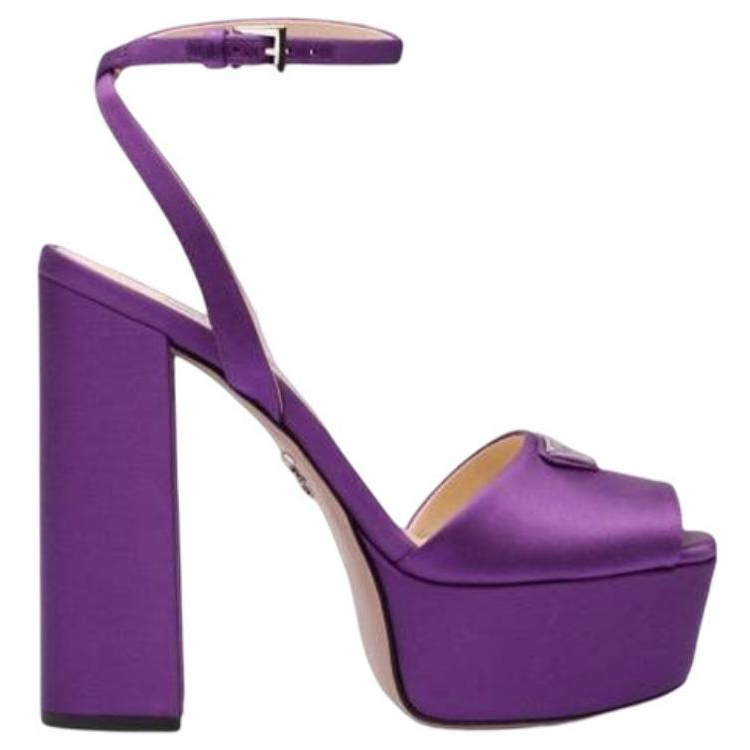 (W) Prada Logo Buckle Slide 'Purple' 圖 2