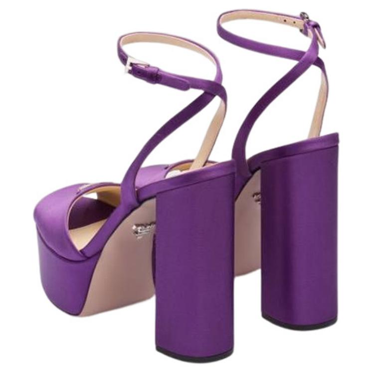 (W) Prada Logo Buckle Slide 'Purple' 圖 5