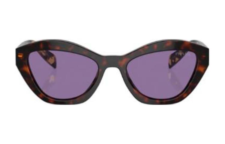 (Women) PRADA Logo Design Cat Eye Acetate  Sunglasses Tortoiseshell PRA02S17N50B 圖 3