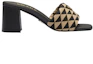 Order (W) Prada Mules Mode Logo Jacquard Talon 6.5cm ''Beige Noir'' 1XX637_3LK6_F0Y30_F_065