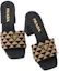 Shop (W) Prada Mules Mode Logo Jacquard Talon 6.5cm ''Beige Noir'' 1XX637_3LK6_F0Y30_F_065