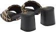Purchase (W) Prada Mules Mode Logo Jacquard Talon 6.5cm ''Beige Noir'' 1XX637_3LK6_F0Y30_F_065