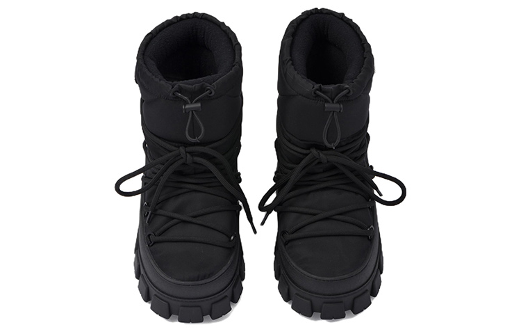 (W) Prada Logo Plaque Snow Boots 'Black' 圖 3
