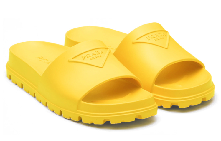 (W) Prada Logo Rubber Slide 'Yellow' 圖 3