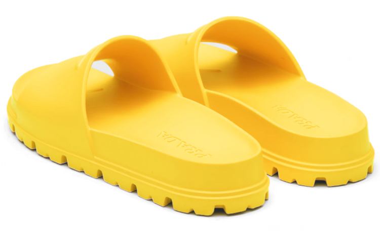 (W) Prada Logo Rubber Slide 'Yellow' 圖 4
