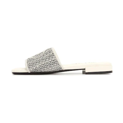 (W) Prada Logo Slides 'Beige'