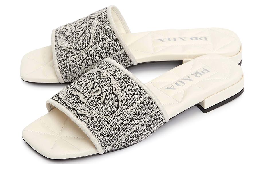 (W) Prada Logo Slides 'Beige' 圖 2