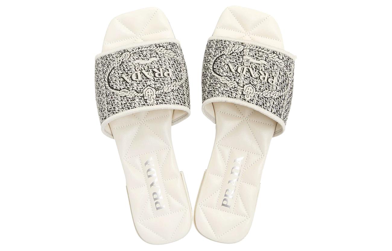 (W) Prada Logo Slides 'Beige' 圖 4