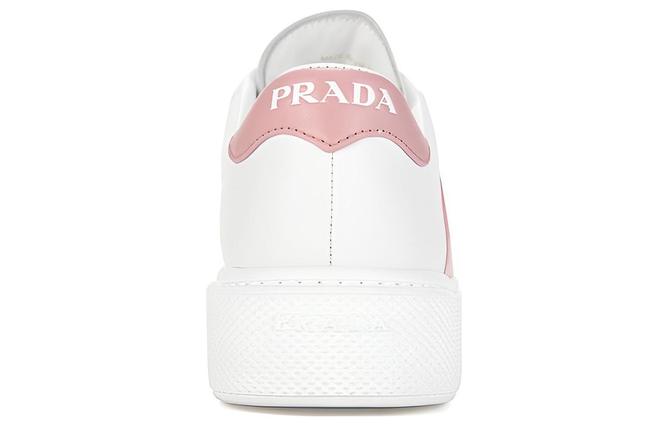 (W) Prada Logo Sneakers 'White Pink' 圖 3