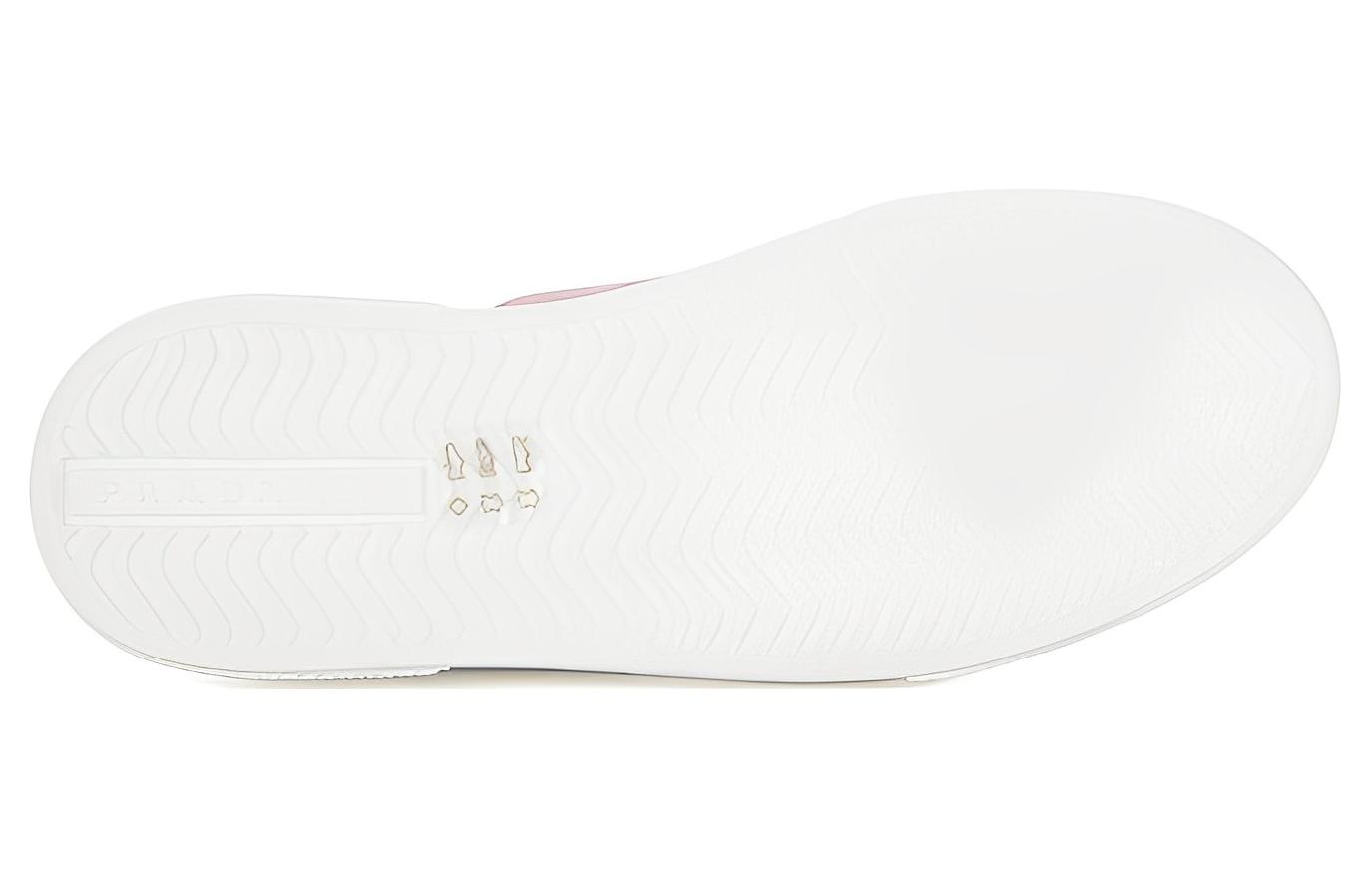 (W) Prada Logo Sneakers 'White Pink' 圖 6