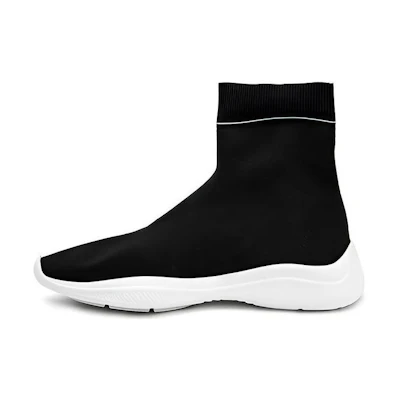 (W) Prada Logo Sock 'Black White'