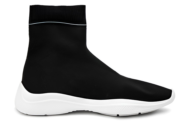 (W) Prada Logo Sock 'Black White' 圖 2