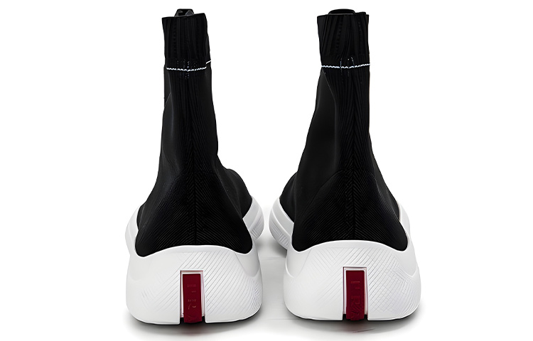 (W) Prada Logo Sock 'Black White' 圖 4