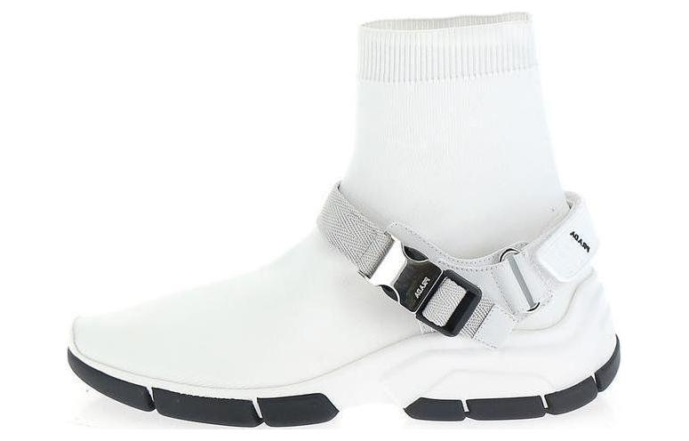 Buy (W) 普拉达标志袜高帮鞋 '白色' 1T942I-3KJO-F0W5V