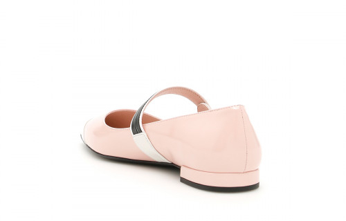 (W) Prada Logo Velcro Strap Flat 'Light Pink Leather' 圖 3
