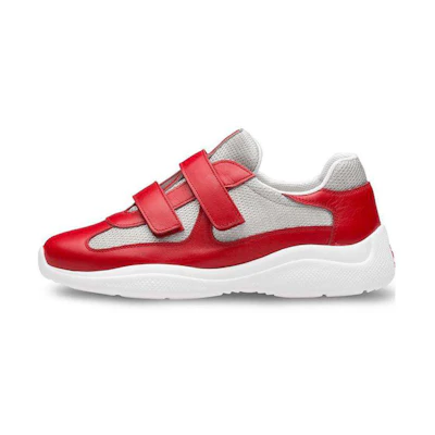 (W) Prada Low-Top Lace-Up 'Red White'