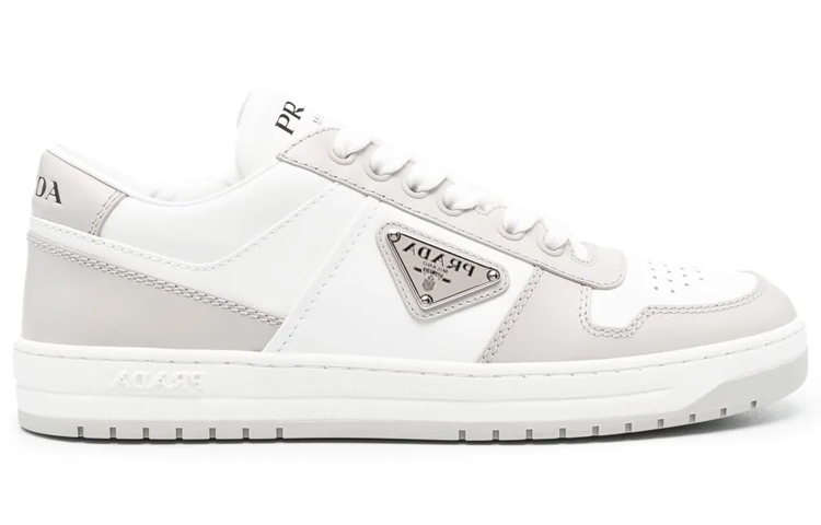 (W) Prada Low-Top Lace-Up Fashion Sneakers 'White Grey' 圖 2